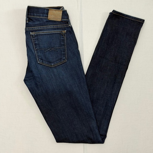 Lucky Brand Denim - Lucky Brand Charlie Skinny Jeans Womens 2/26 White Oak Cone Denim USA Dark Wash